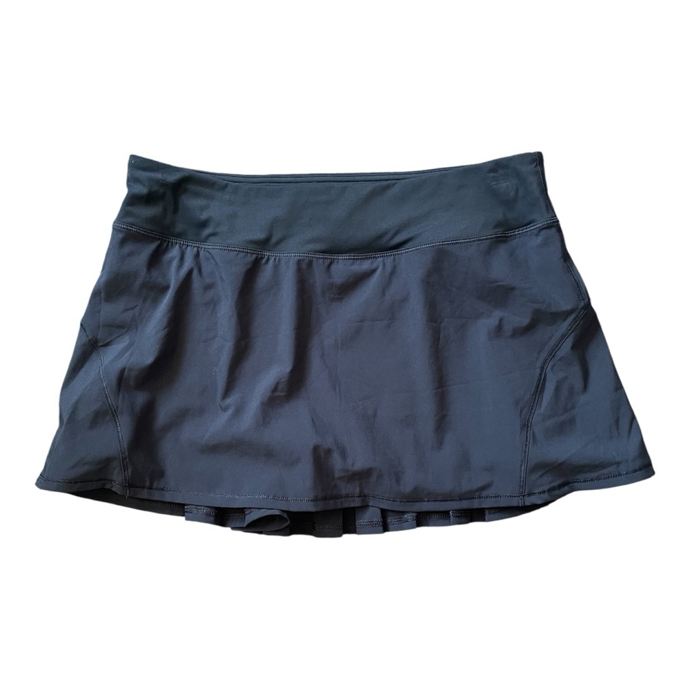 CRZ YOGA Navy blue feathery-fit mid rise tennis skirt, size M (8-10)